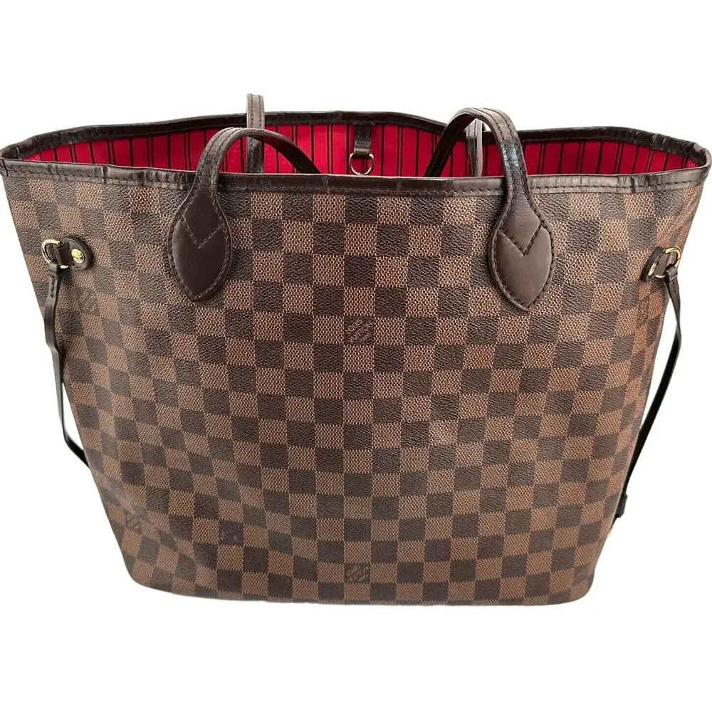 💎✨BEAUTIFUL✨💎Authentic Louis Vuitton Neverfull MM Damier Ebene Canvas Tote Bag - Picture 4 of 11